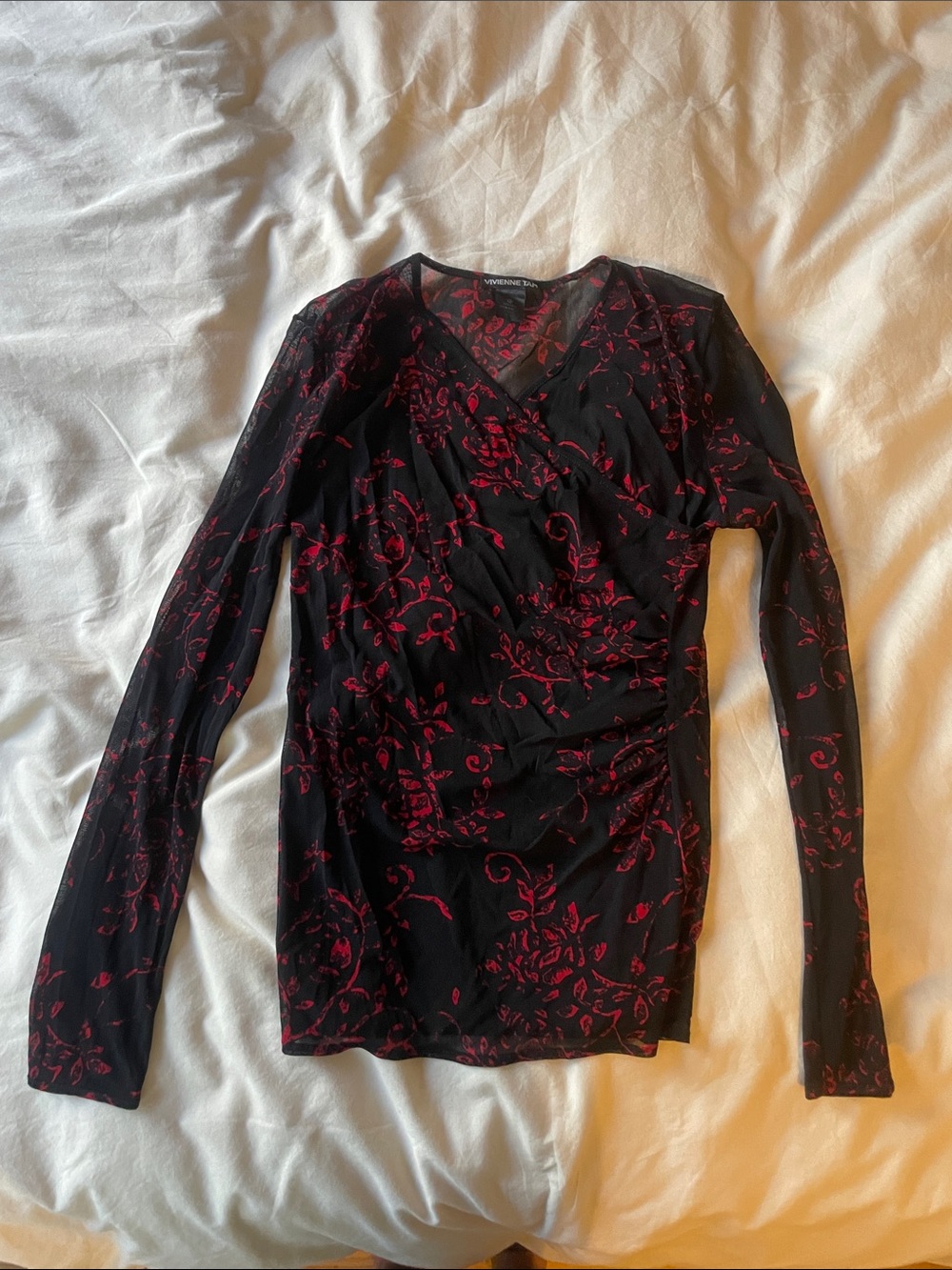 Vintage 90s Vivienne Tam Mesh Top